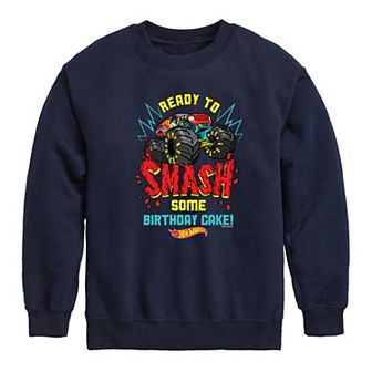 Boys 8-20 Hot Wheels Birthday Cake Fleece Sweatshirt