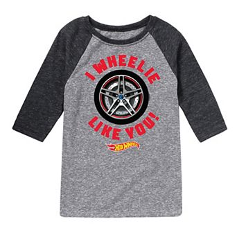Boys 8-20 Hot Wheels Wheelie Like You Raglan Graphic Tee