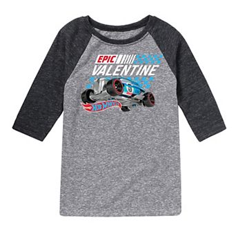 Boys 8-20 Hot Wheels Epic Valentine Raglan Graphic Tee