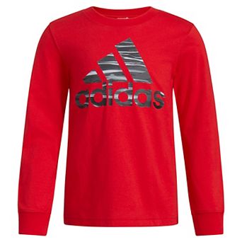 Boys 4-7 adidas Future Camo Logo Long Sleeve Graphic Tee