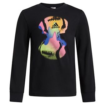Boys 4-7 adidas Colorful Footballs Long Sleeve Graphic Tee