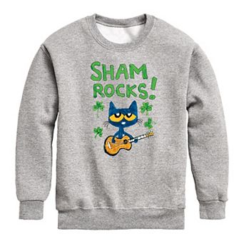 Boys 8-20 Pete The Cat Sham R'ocks Crew Fleece Sweatshirt
