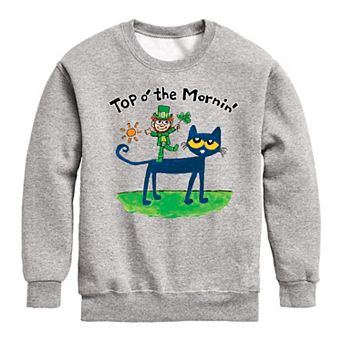 Boys 8-20 Pete The Cat Leprec'haun Crew Fleece Sweatshirt