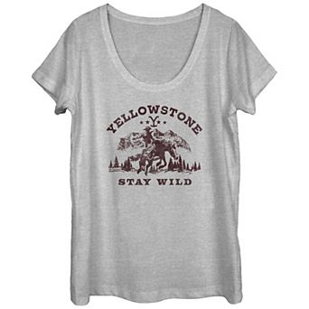 Juniors' Yellowstone Stay Wild Graphic Tee