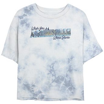 Juniors' Disney Frozen Arendelle Wish You Were Here Tee