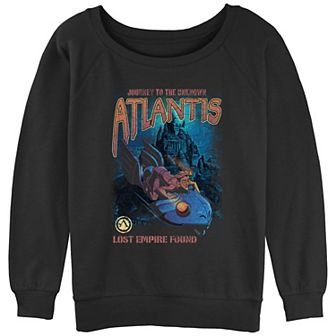 Juniors' Disney Atlantis Journey To The Unknown Slouchy Terry