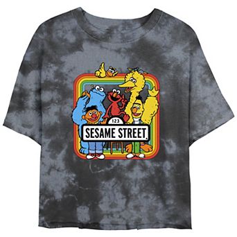 Juniors' Sesame Street Elmo Big Bird Bert Ernie Cookie Monster Tee