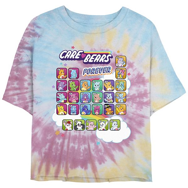 Licensed Character Juniors' Care Bears Periodic Care Bear Table Tee, Girl's, Size: XL, Blue