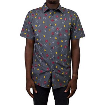 Men's Deadpool Katana Taco Button Up