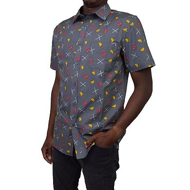Men's Deadpool Katana Taco Button Up