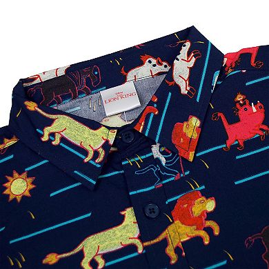 Men's Lion King Stampeded Button Up