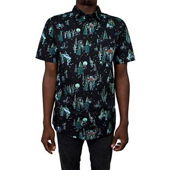Men's Harry Potter Forbidden Forest Button Up