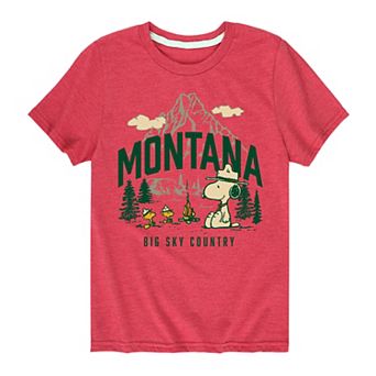 Boys 8-20 Peanuts Montana Big Sky Graphic Tee