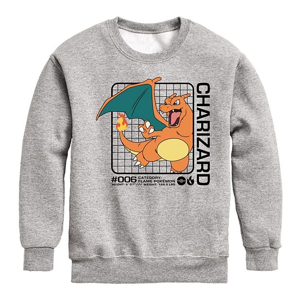  HYBRID APPAREL - Pokémon - Pokémon Athletic Logo - Youth  Crewneck Fleece Sweatshirt - Size Small: Clothing, Shoes & Jewelry