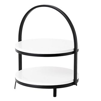 American Art Décor 2 tier Storage Display Tray Table Decor