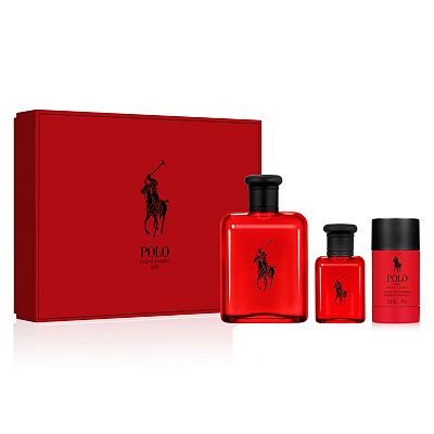 Ralph Lauren Polo Red Eau de Toilette 3-Piece Men's Cologne Set