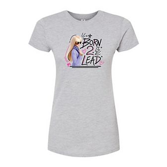 Juniors' Barbie Born 2 Lead Fitted Graphic Tee