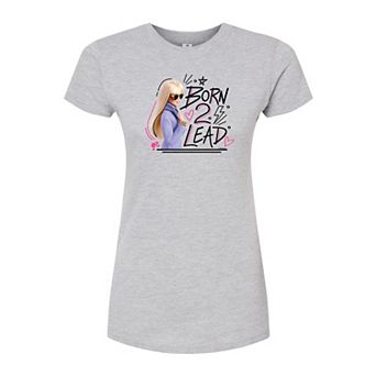 Juniors' Barbie Born 2 Lead Fitted Graphic Tee