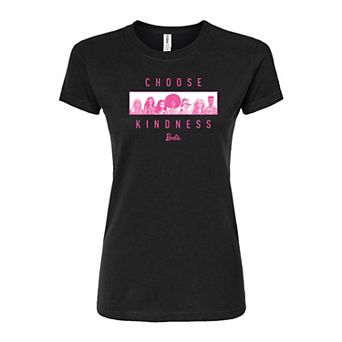 Juniors' Barbie Choose Kindness Fitted Graphic Tee