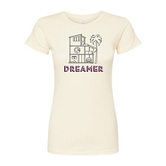 Juniors' Barbie Dreamer Fitted Graphic Tee