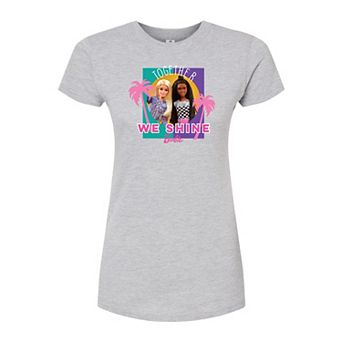 Juniors' Barbie "Together We Shine" Fitted Graphic Tee