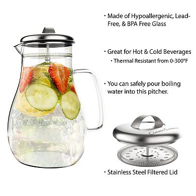 Classic Cuisine 64-oz. Glass Carafe