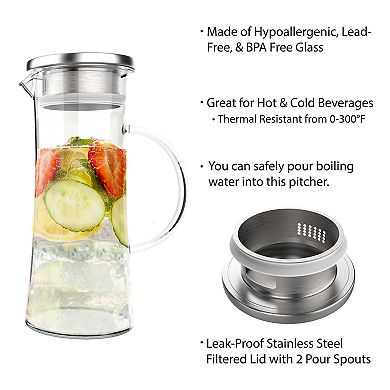 Classic Cuisine 50-oz. Glass Carafe