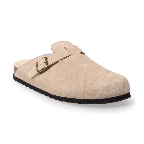 Mens sale suede clogs