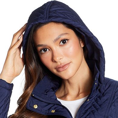 Women's Weathercast Hooded Quilted Walker Jacket