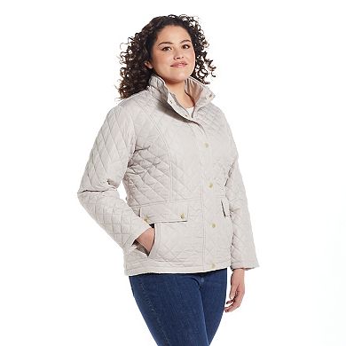 Plus Size Weathercast Modern Quilted Barn Jacket