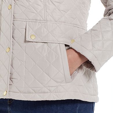 Plus Size Weathercast Modern Quilted Barn Jacket