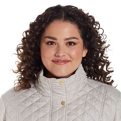 Plus Size Weathercast Modern Quilted Barn Jacket