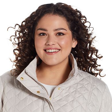 Plus Size Weathercast Modern Quilted Barn Jacket