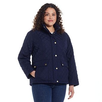 Plus Size Weathercast Modern Quilted Barn Jacket