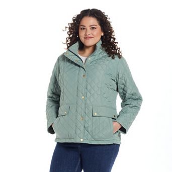 Plus Size Weathercast Modern Quilted Barn Jacket
