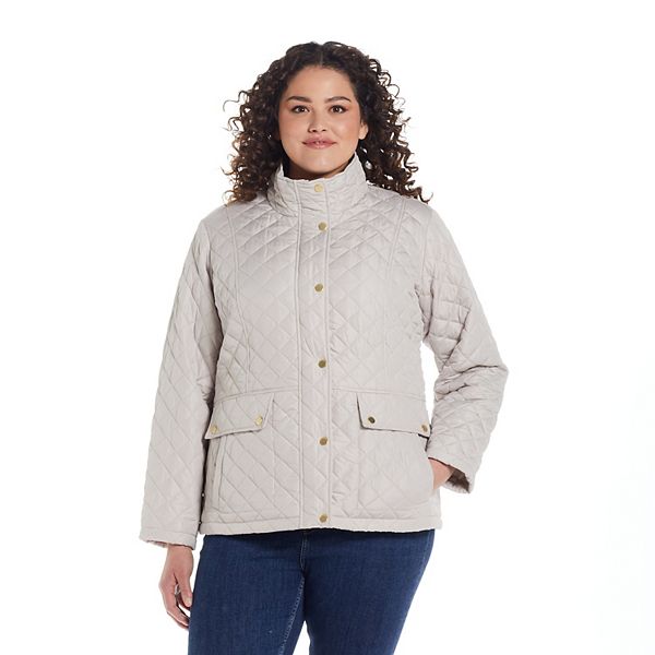 Plus Size Weathercast Modern Quilted Barn Jacket