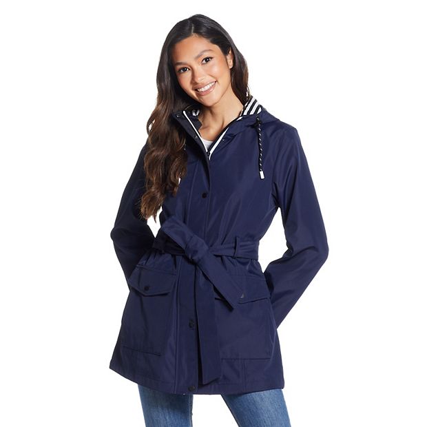 Women's Weathercast Nautical Trench Hooded Anorak Jacket