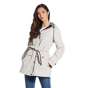 Women's Weathercast Nautical Trench Hooded Anorak Jacket