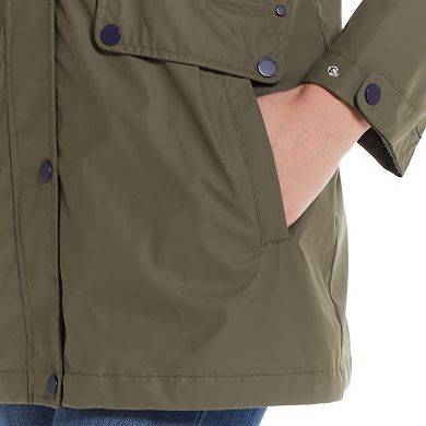 Women's Weathercast Hooded Rain Slicker Jacket