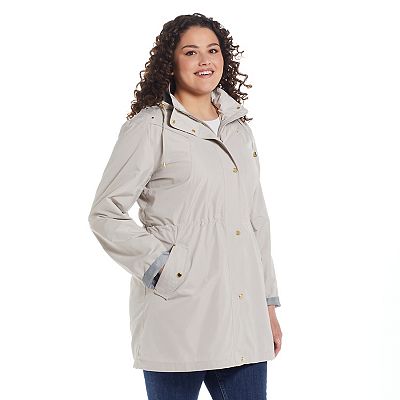 Plus Size Weathercast Hooded Anorak Jacket