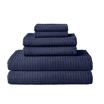 Uchino Waffle Twist 6 pc Bath Towel Set