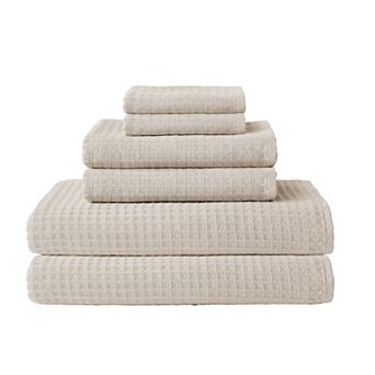Uchino Waffle Twist 6 pc Bath Towel Set
