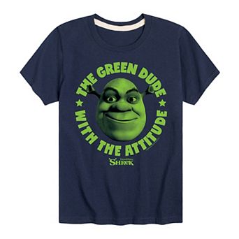 Boys 8-20 Shrek Green Dude Attitude Graphic Tee