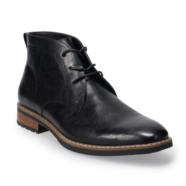 Kohls mens best sale leather boots