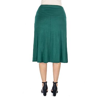 Maternity 24Seven Comfort A-Line Elastic Waist Skirt
