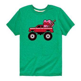 Boys 8-20 Valentines Day Truck Tee