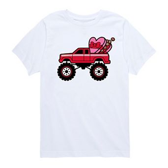 Boys 8-20 Valentines Day Truck Tee