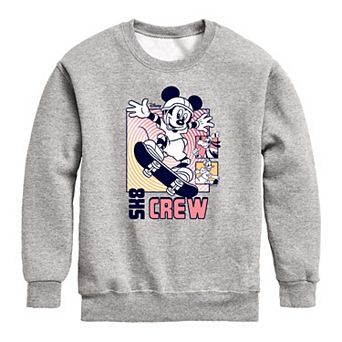 Disney's Mickey Mouse Boys 8-20 Sk8 Crew Crew Fleece Sweatshirt