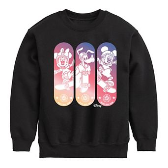 Disney's Mickey Mouse & Friends Boys 8-20 Skateboards Crew Fleece Sweatshirt