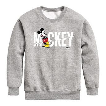 Disney's Mickey Mouse Boys 8-20 Mouse Glitch Crew Fleece Sweatshirt